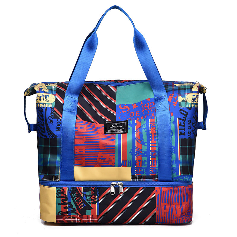 Wholesale Oxford Cloth Cow Pattern Travel Bag